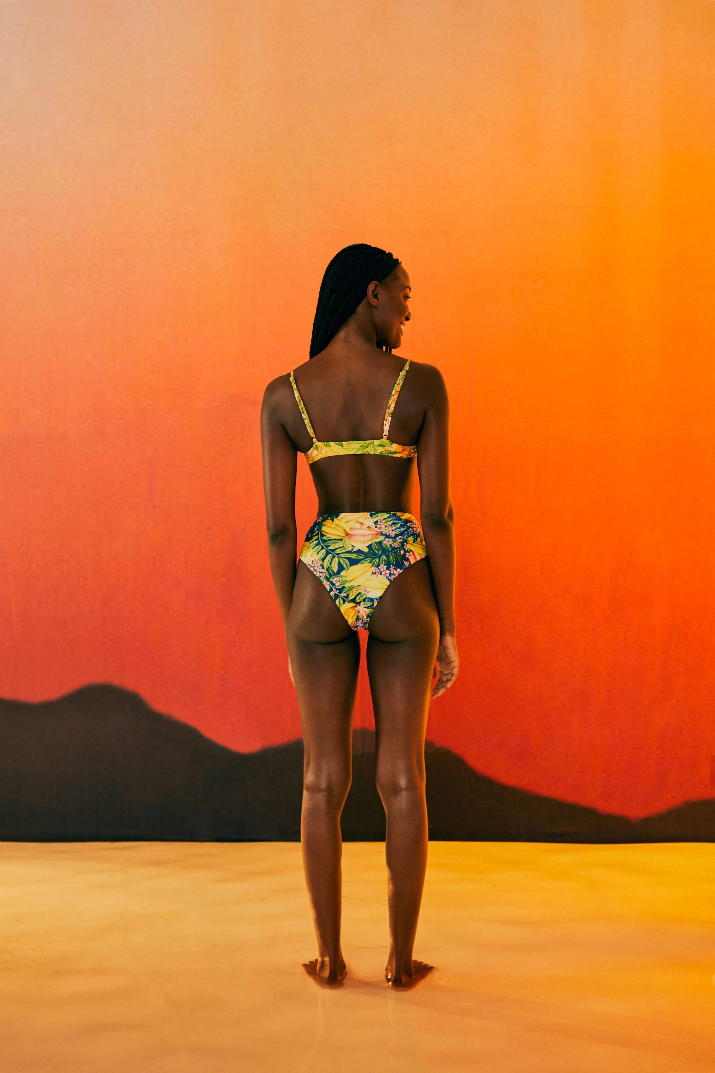 CAIPIRINHA HIGH WAIST BIKINI BOTTOM sold by FARM Rio product image thumbnail 3