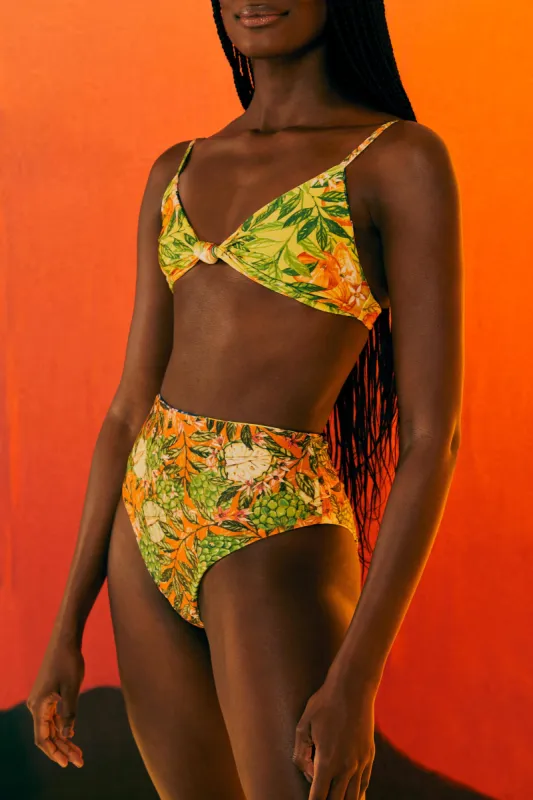 CAIPIRINHA HIGH WAIST BIKINI BOTTOM sold by FARM Rio