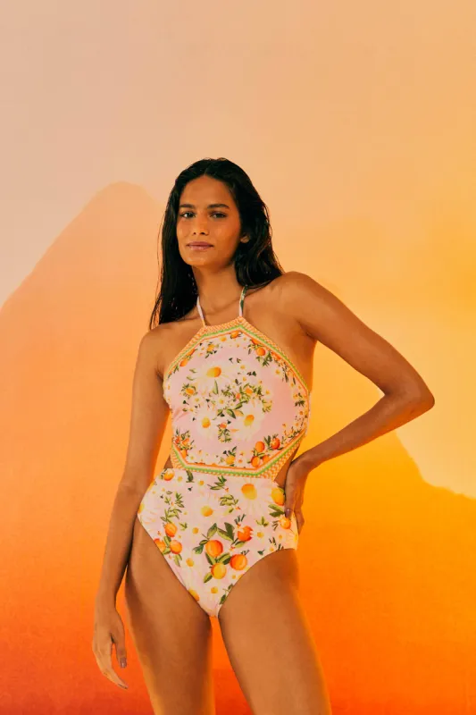Tangerine Dream One Piece Swimsuit sold by FARM Rio