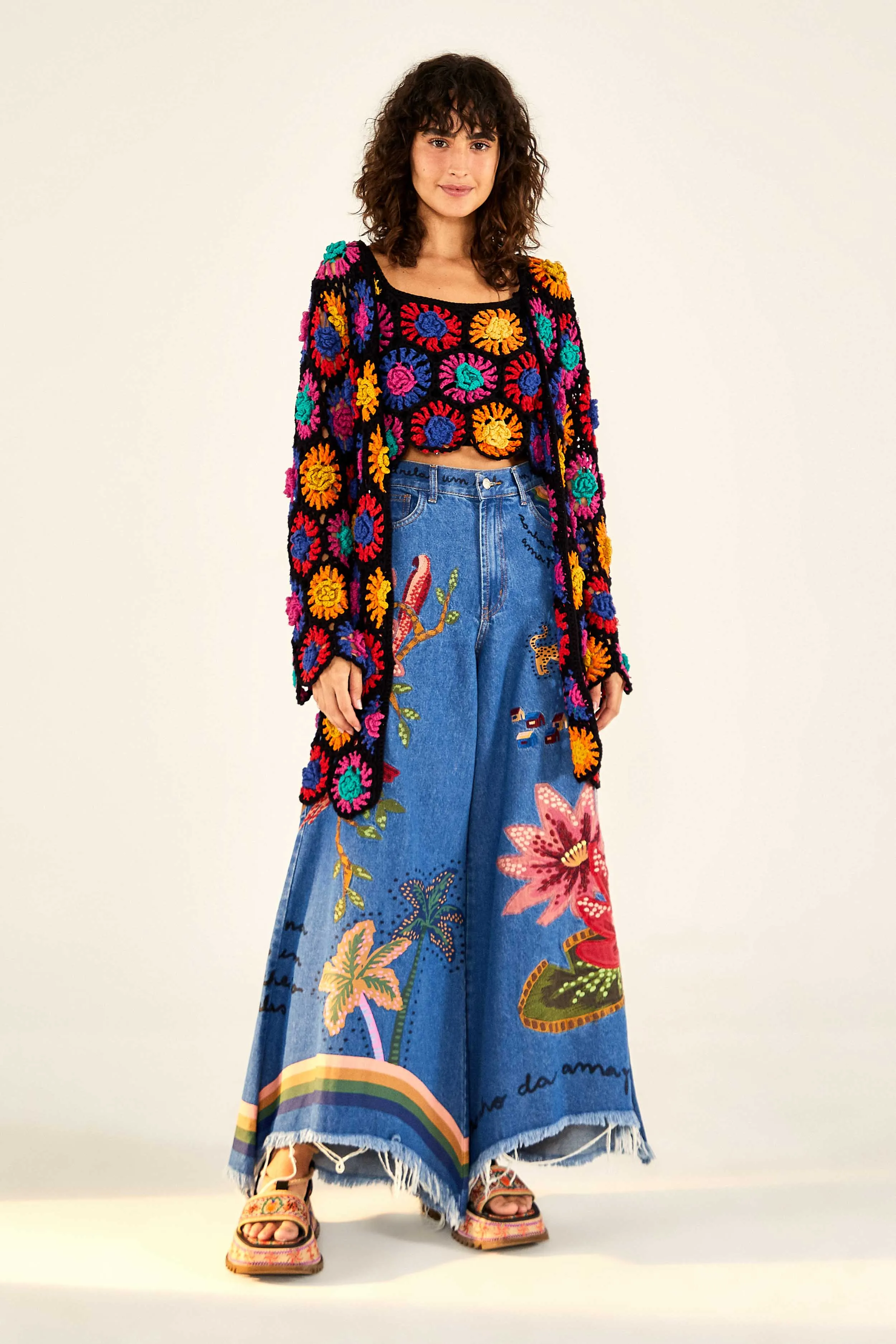 Crochet Flowers Cardigan sold by FARM Rio product image thumbnail 2