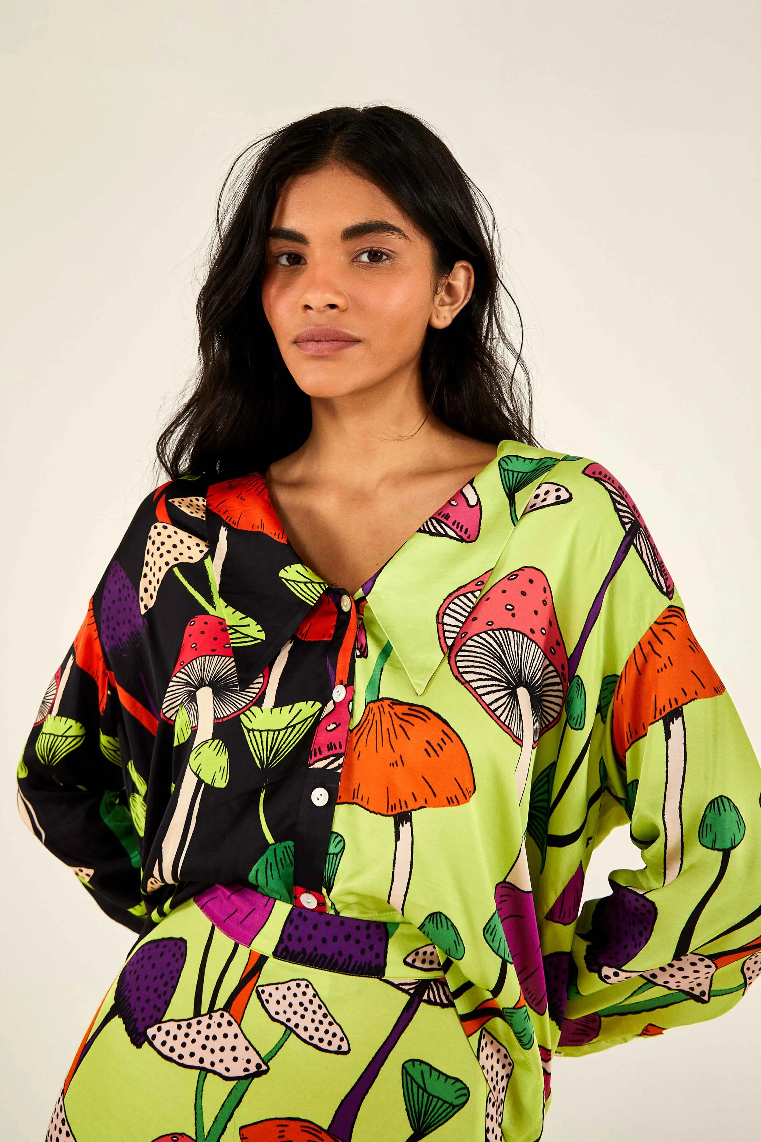 Mixed Mushrooms Shirt sold by FARM Rio product image thumbnail 3