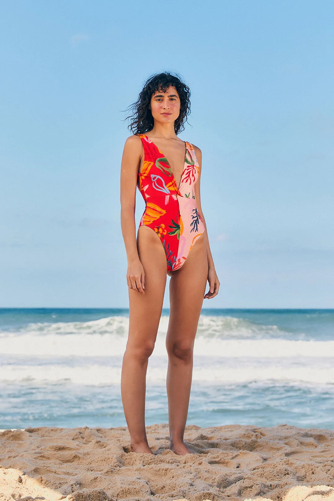 Mixed Fruits Ocean One Piece Swimsuit sold by FARM Rio product image thumbnail 3