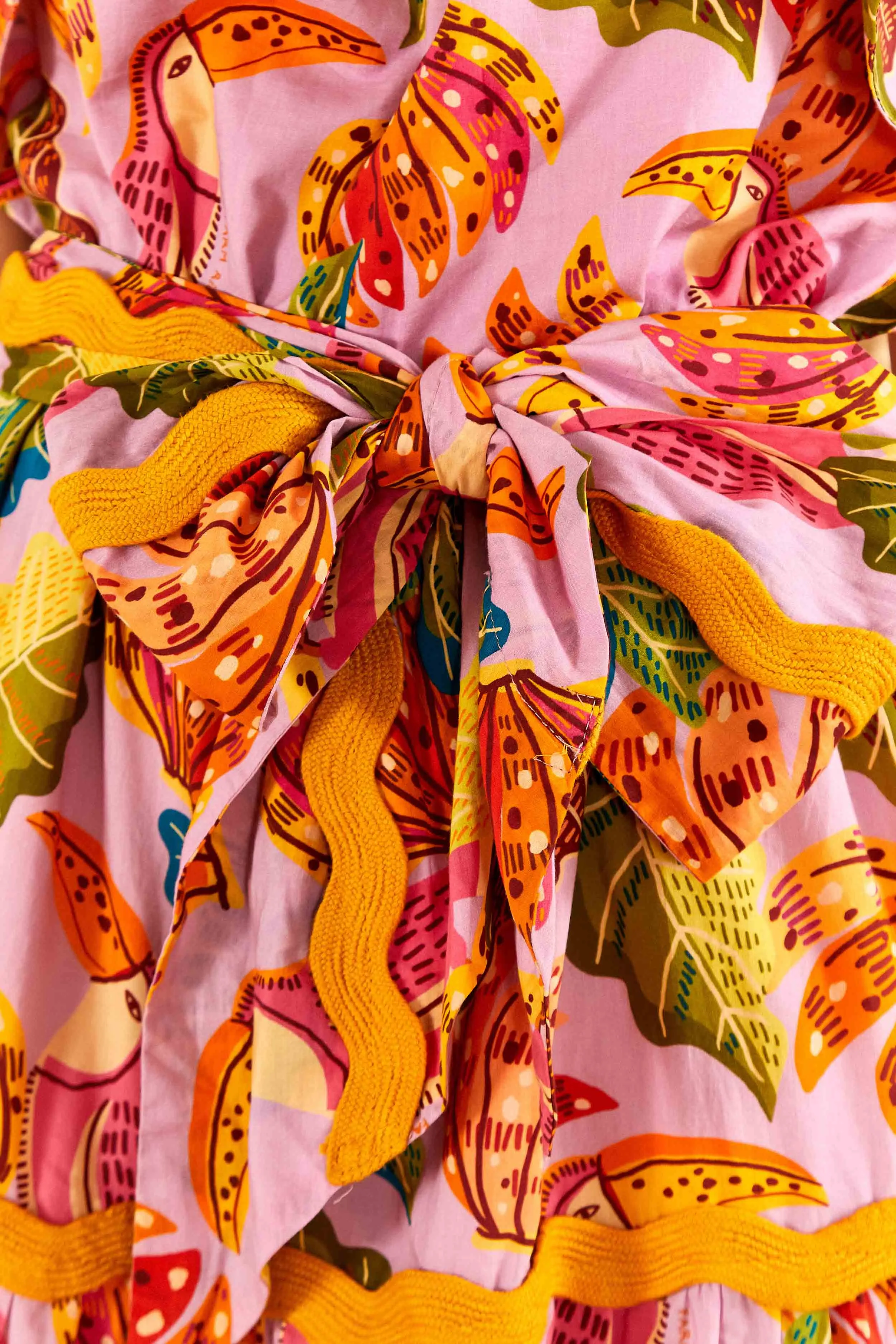 LILAC BEAKS & BANANAS MAXI DRESS sold by FARM Rio product image thumbnail 5