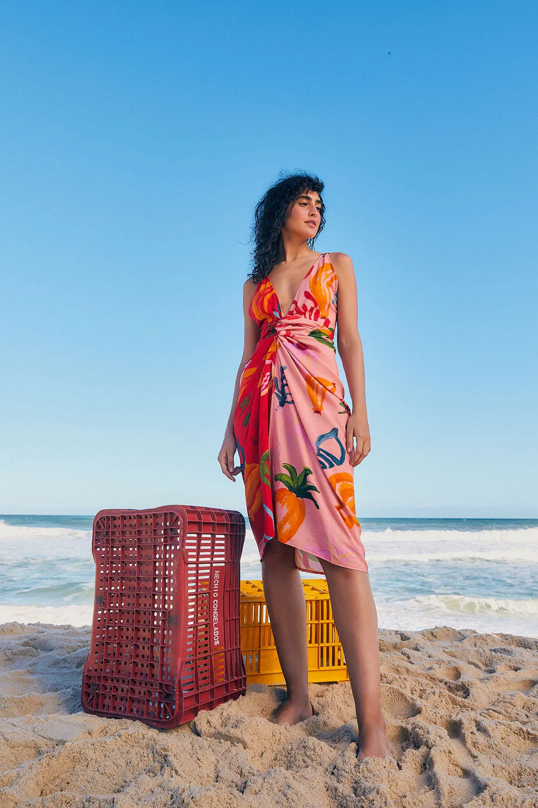 Mixed Fruits Ocean Cover Up sold by FARM Rio