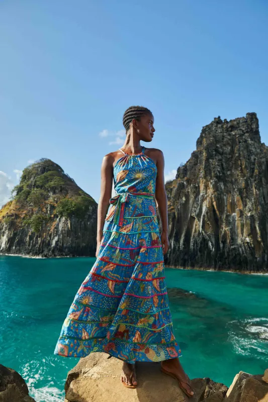 Blue Ocean Stories Maxi Dress sold by FARM Rio