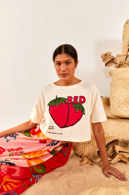 Red Color Therapy T-Shirt sold by FARM Rio