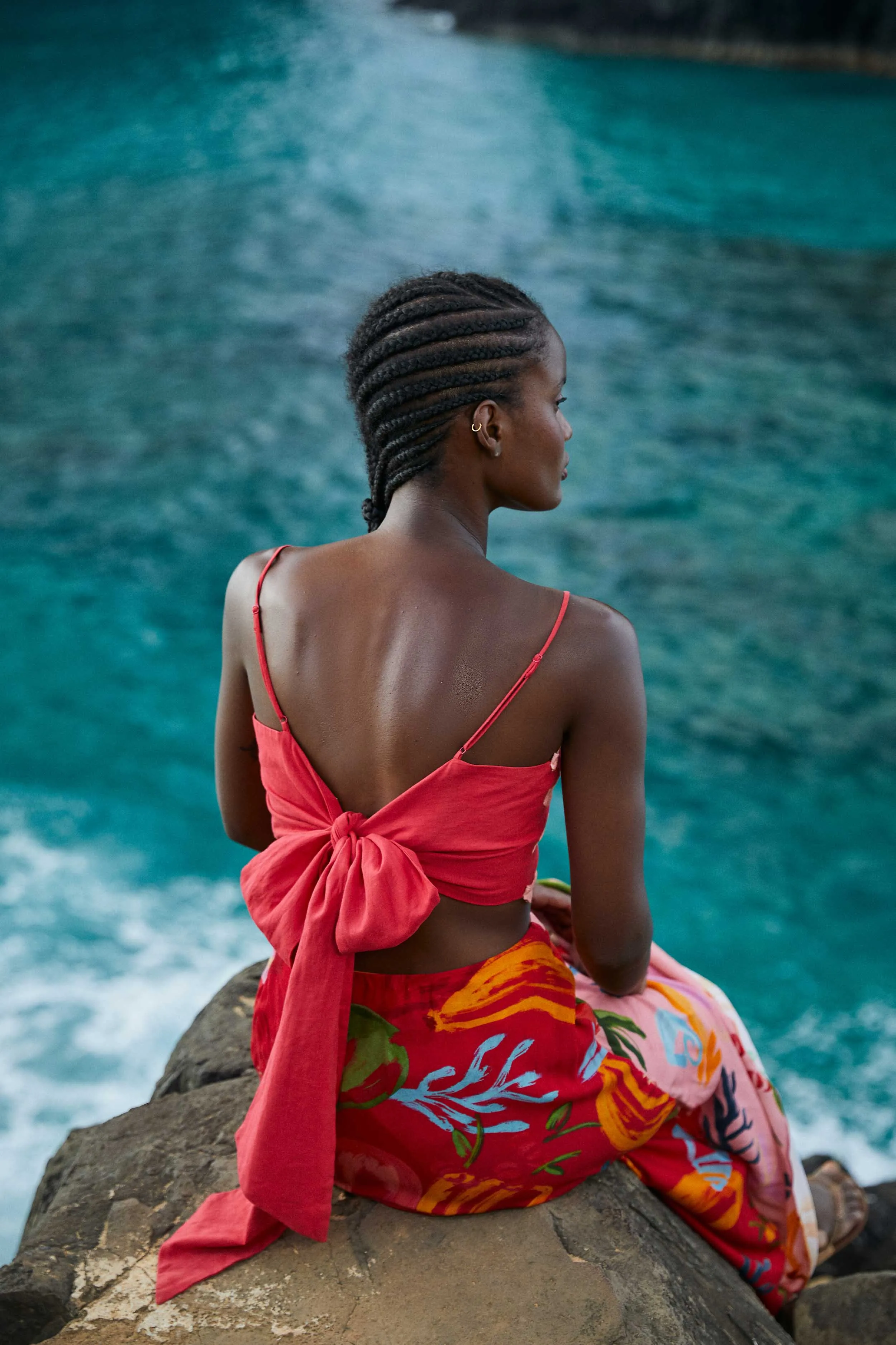 Red Wrap Top sold by FARM Rio product image thumbnail 4