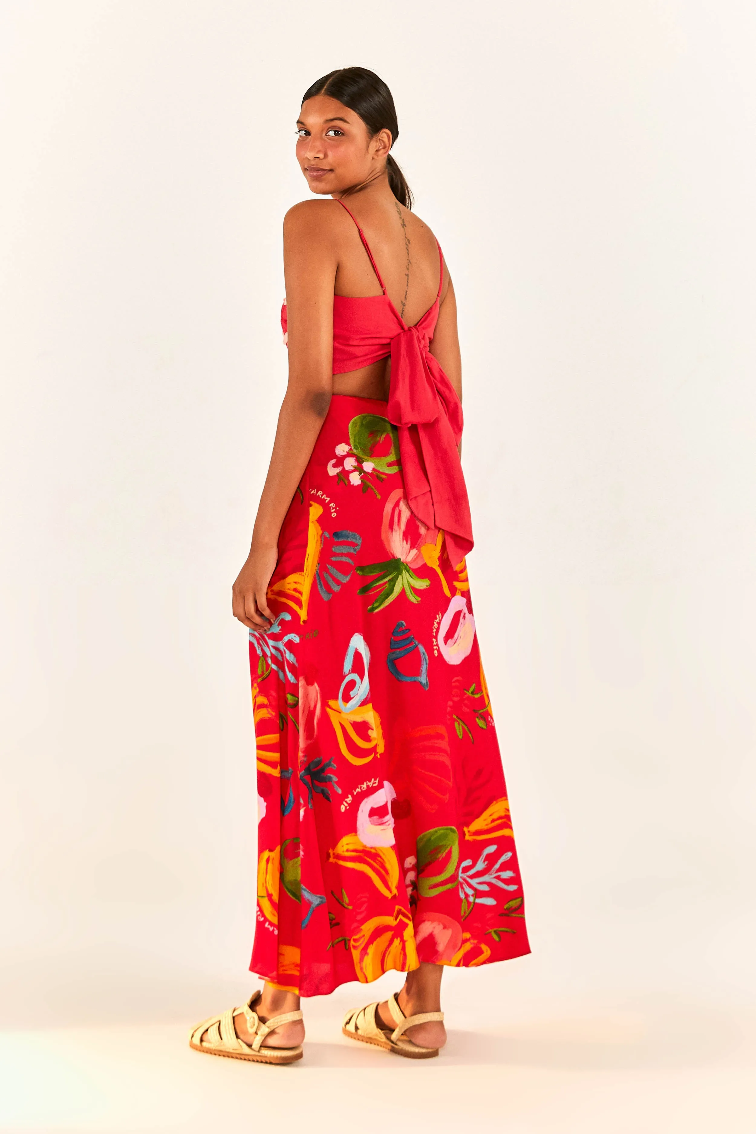 Red Wrap Top sold by FARM Rio product image thumbnail 3