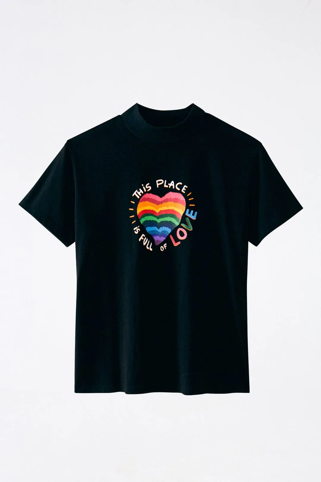 This Place Is Full Of Love Black Cropped Tee sold by FARM Rio product image thumbnail 5