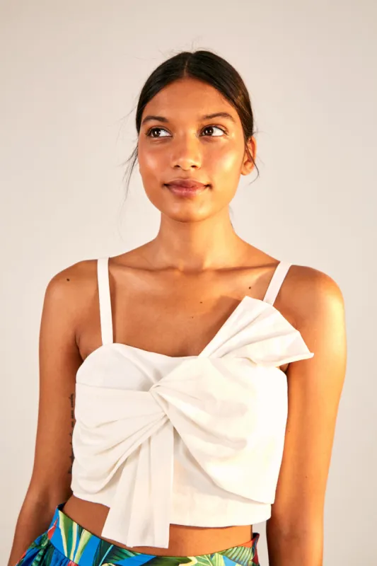 OFF WHITE FRONT BOW TOP sold by FARM Rio