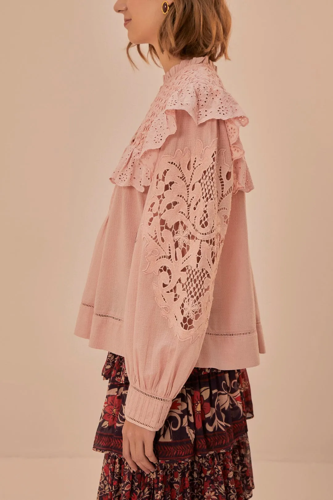 Rose Honeycomb Blouse sold by FARM Rio product image thumbnail 2