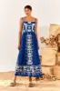 Navy Macaw Embroidered Maxi Dress sold by FARM Rio