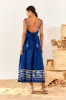 Navy Macaw Embroidered Maxi Dress sold by FARM Rio