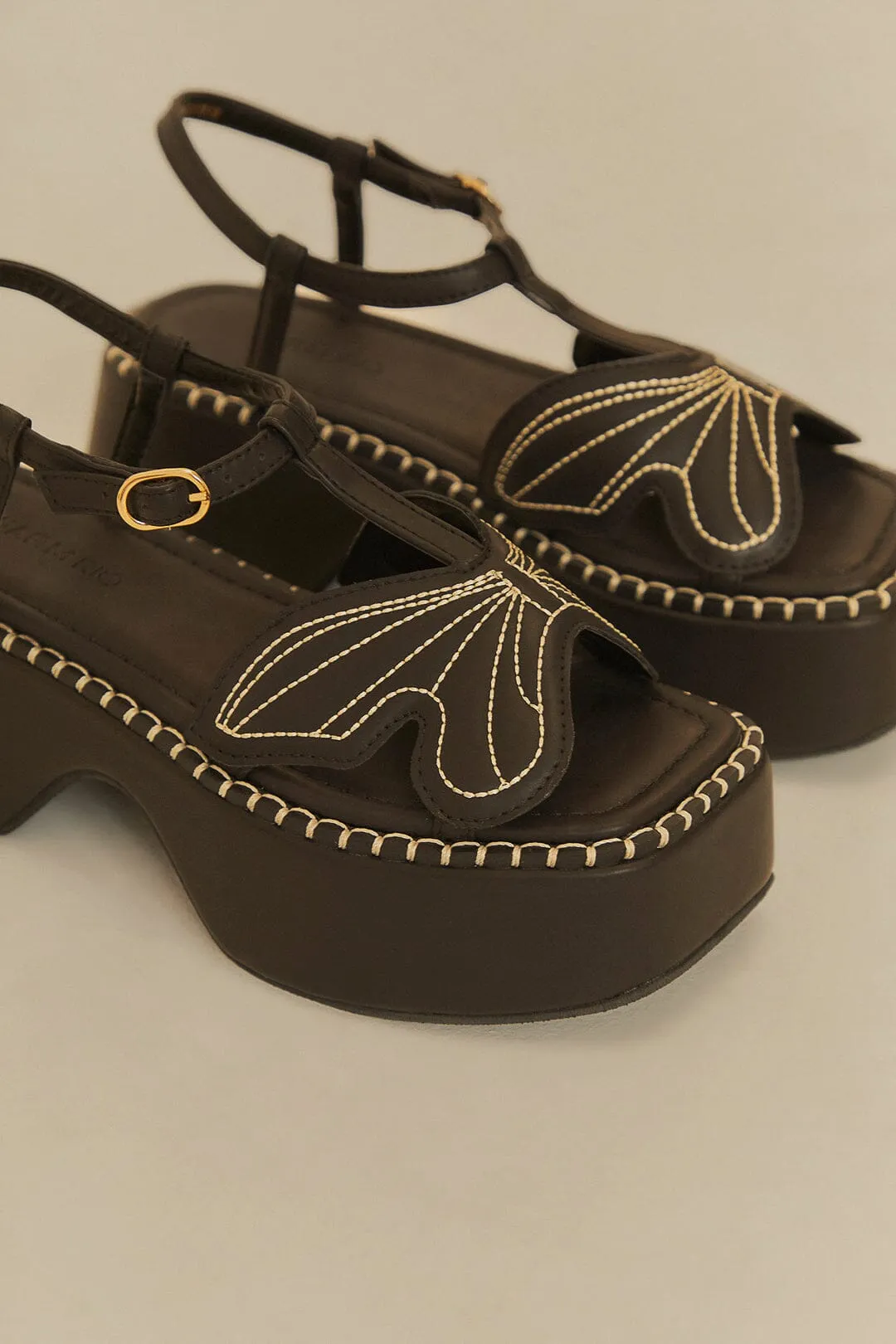 Black Butterfly Flatform Sandal sold by FARM Rio product image thumbnail 3