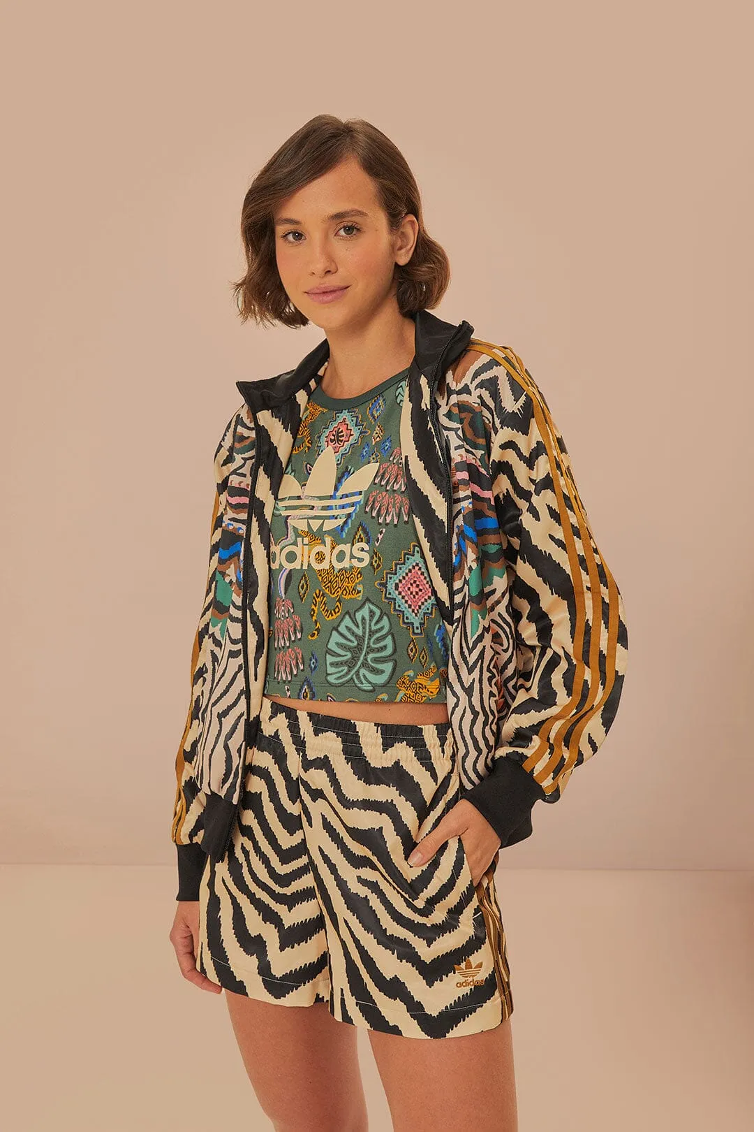 Beige Adidas Farm Rio Shorts sold by FARM Rio