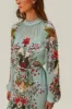 Blue Beauty Bouquet Long Sleeve Maxi Dress sold by FARM Rio