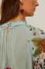 Blue Beauty Bouquet Long Sleeve Maxi Dress sold by FARM Rio