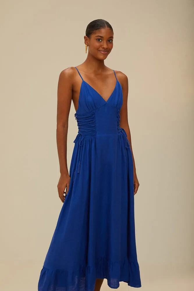 Blue Midi Dress sold by FARM Rio product image thumbnail 3
