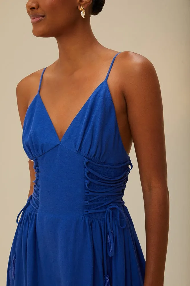 Blue Midi Dress sold by FARM Rio product image thumbnail 2