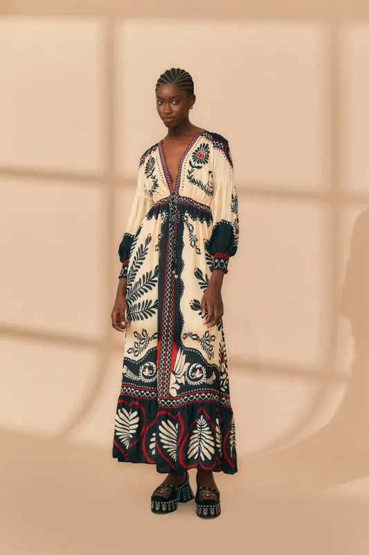 Black Passion Scarf Maxi Dress sold by FARM Rio