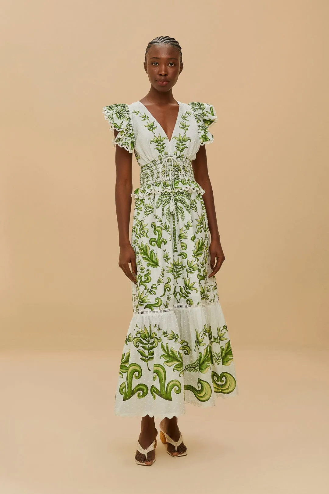 Off-White Milani Maxi Dress sold by FARM Rio