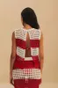Red Stripes Crochet Blouse sold by FARM Rio