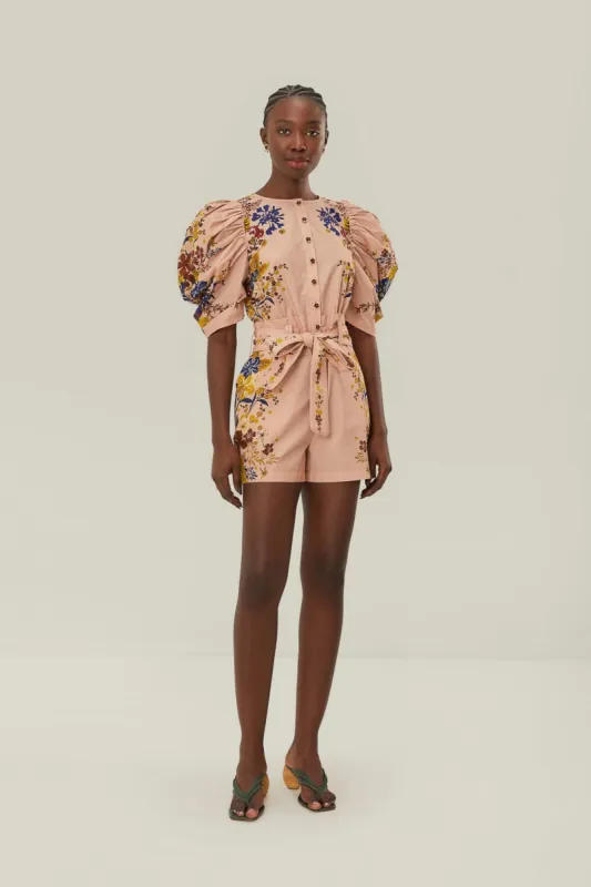 Light Pink Beauty Bouquet Romper sold by FARM Rio