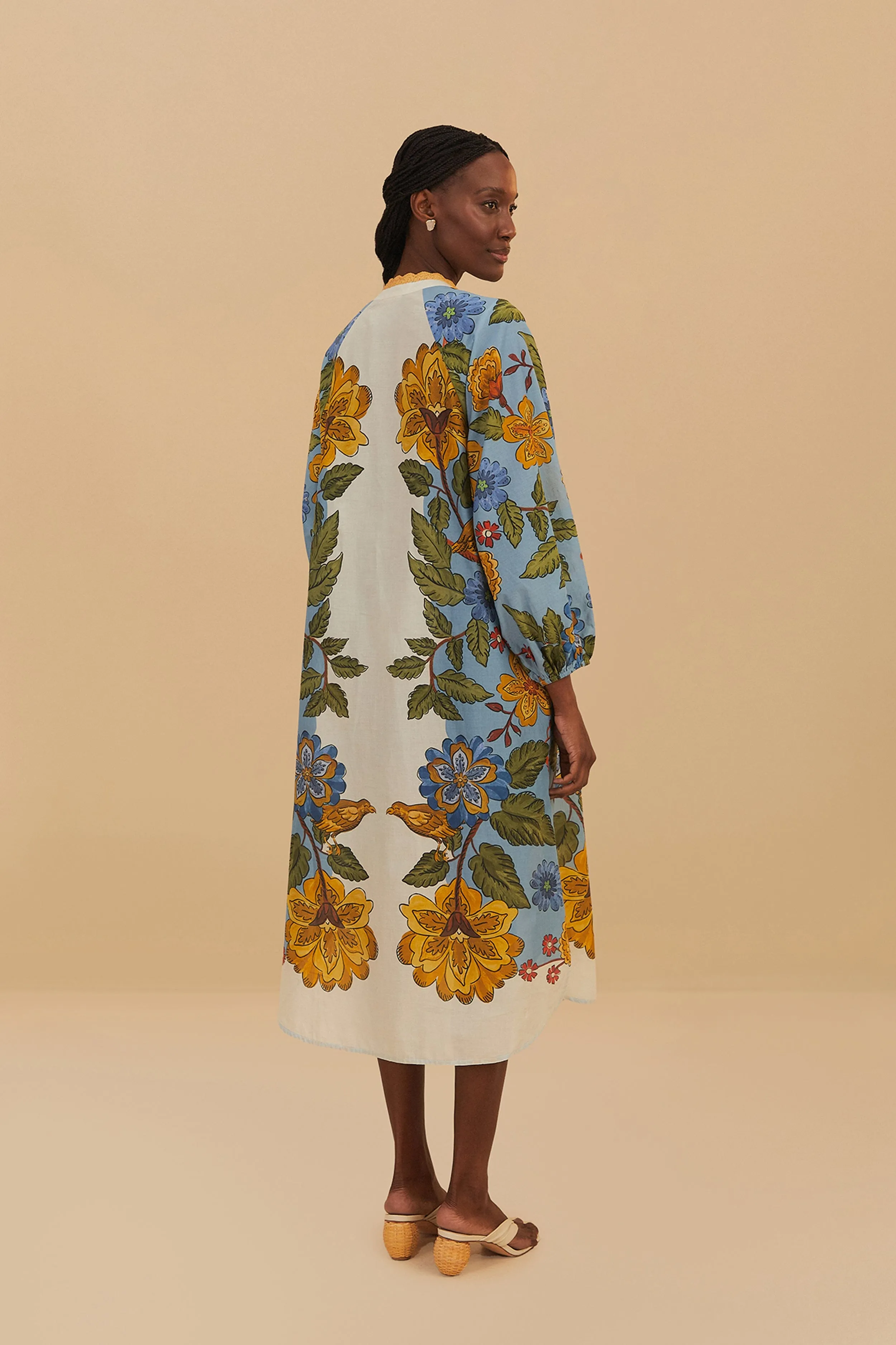 Off-White Garden Scarf Crochet Chemise sold by FARM Rio product image thumbnail 3