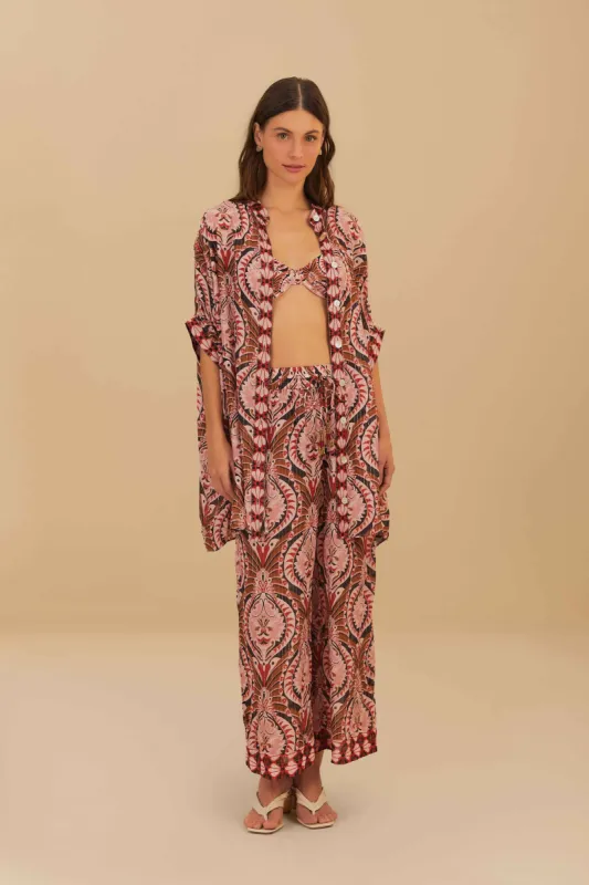 Pink Pineapple Jewelry Pants sold by FARM Rio