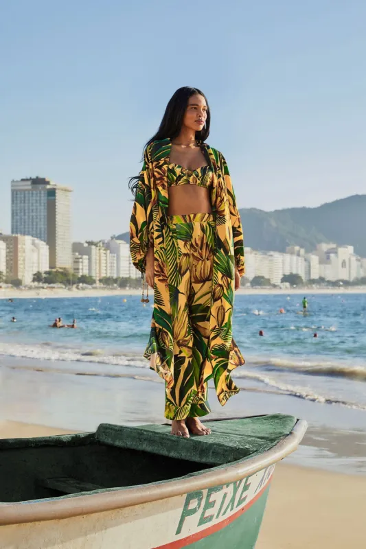 Yellow Bananart Pajama Pants sold by FARM Rio