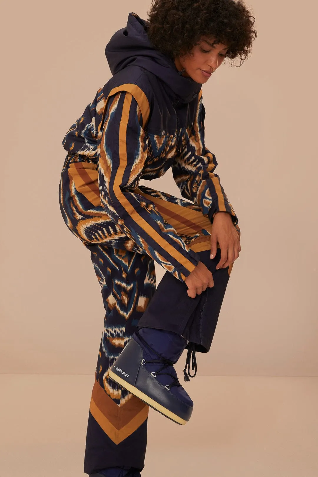 Black Pineapple Ikat Ski Jumpsuit sold by FARM Rio product image thumbnail 4