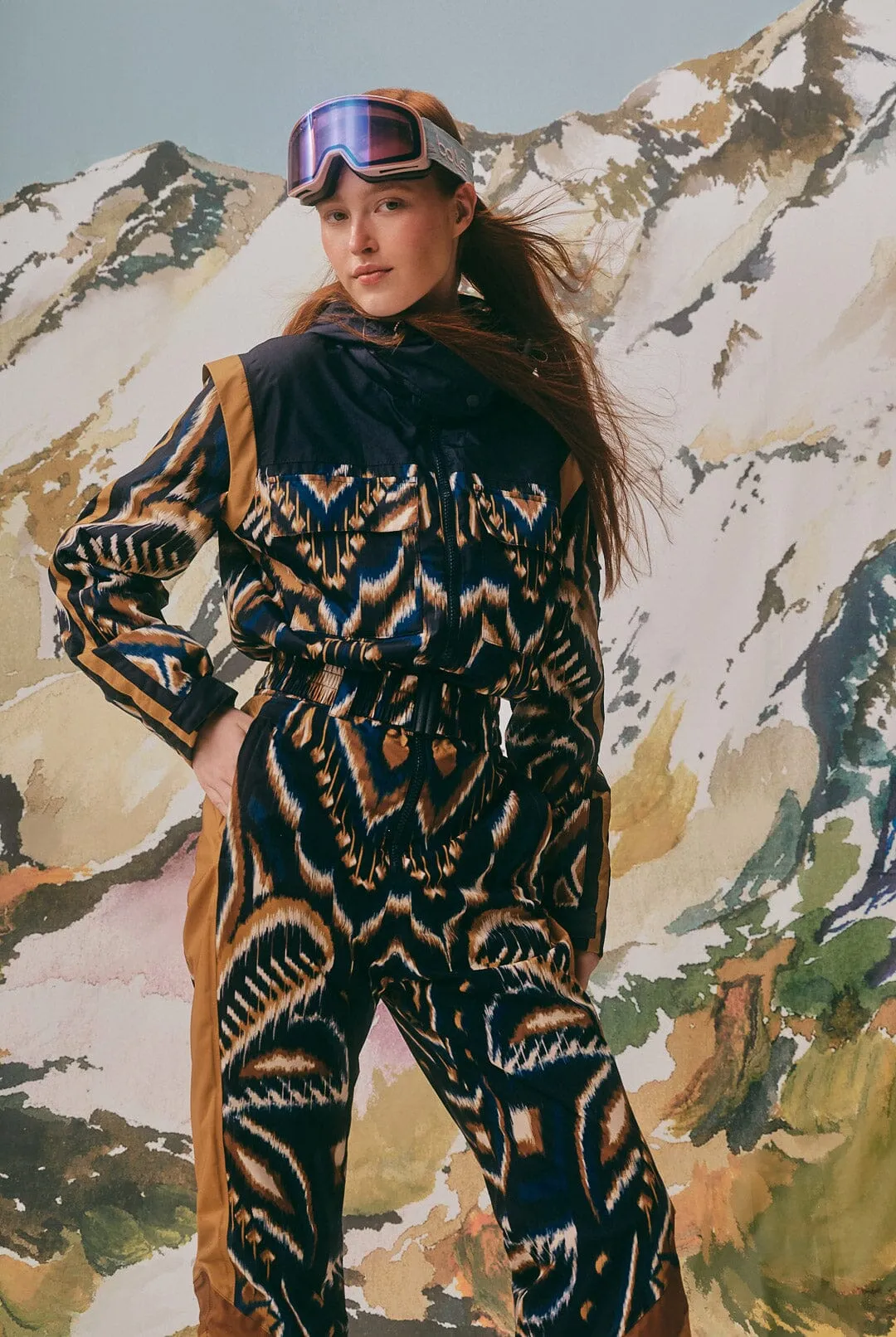 Black Pineapple Ikat Ski Jumpsuit sold by FARM Rio product image thumbnail 2