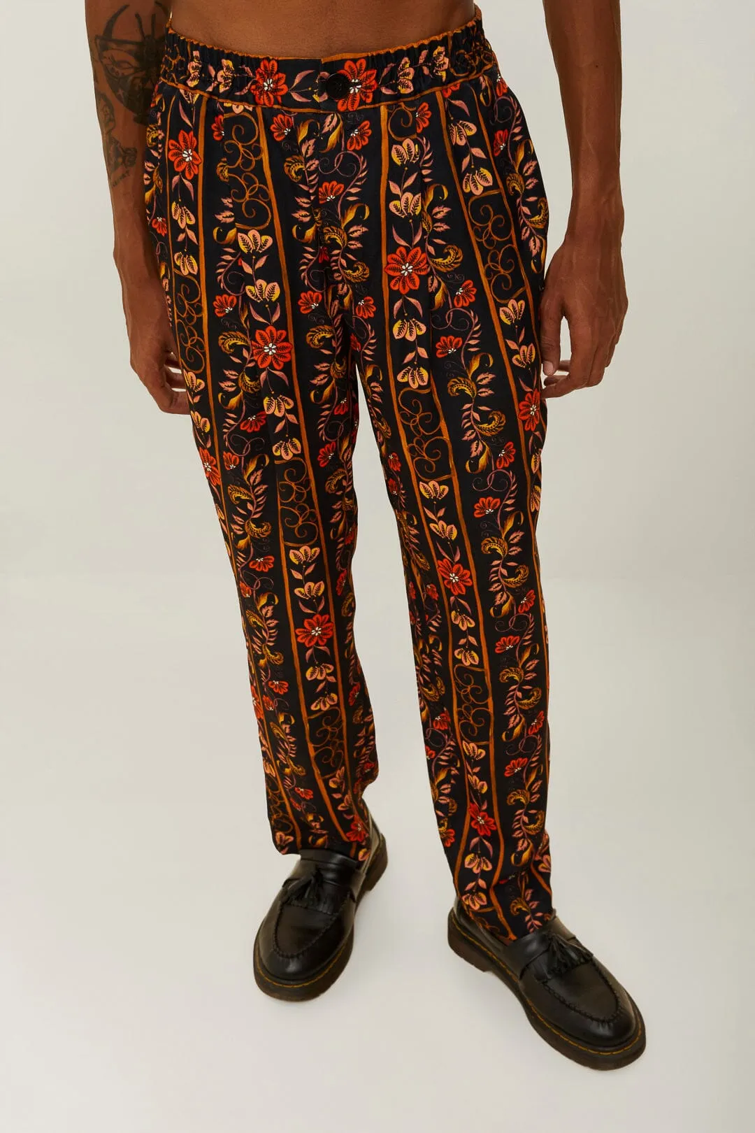 Brown Jungle Stripes LENZING™ ECOVERO™ Viscose Pants sold by FARM Rio product image thumbnail 2