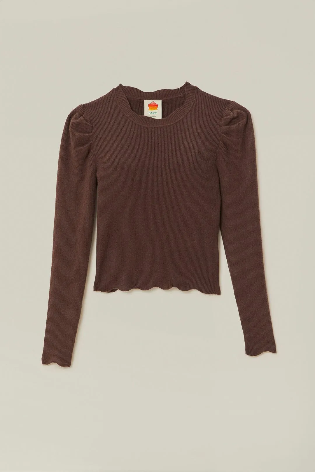 Brown Knit Blouse sold by FARM Rio product image thumbnail 5
