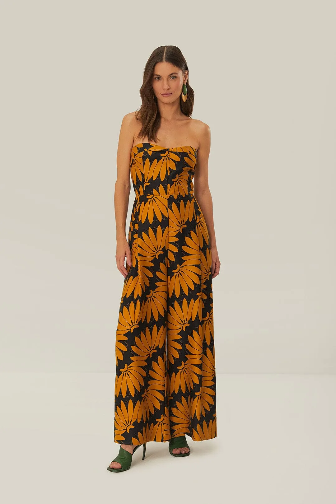 Yellow Copabanana Strapless Jumpsuit sold by FARM Rio