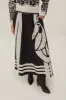Black Nature Midi Skirt sold by FARM Rio