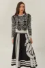 Black Nature Midi Skirt sold by FARM Rio