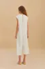 Off-White Rio Sleeveless Organic Cotton Jumpsuit sold by FARM Rio