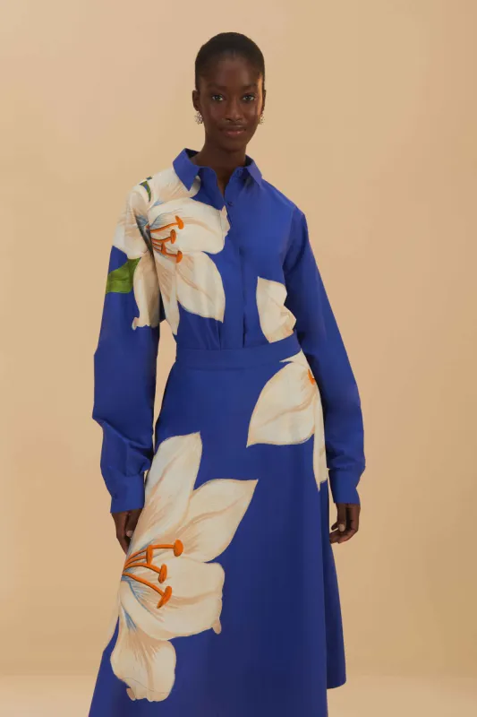 Blue Flower Skirt sold by FARM Rio