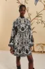 Off-White Flower Leopards Mini Dress sold by FARM Rio