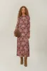 Brown Pineapple Jewelry Midi Dress sold by FARM Rio