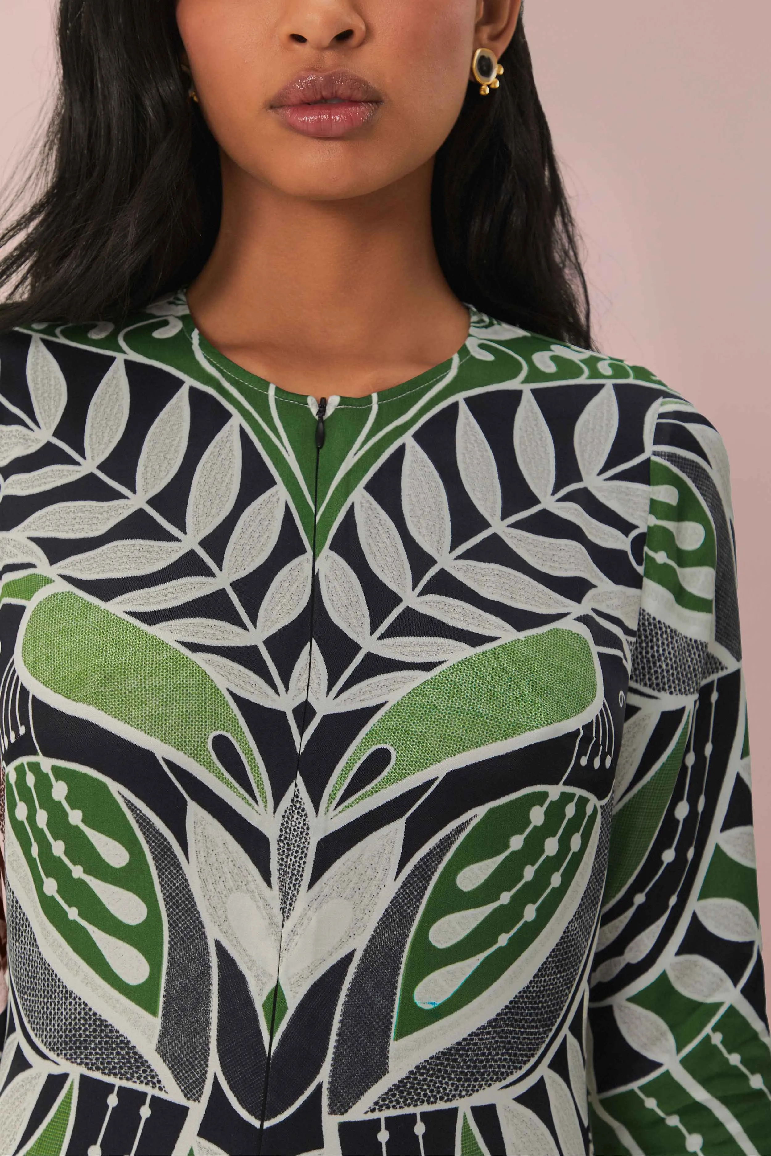 Black Lace Nature Midi Dress sold by FARM Rio product image thumbnail 2