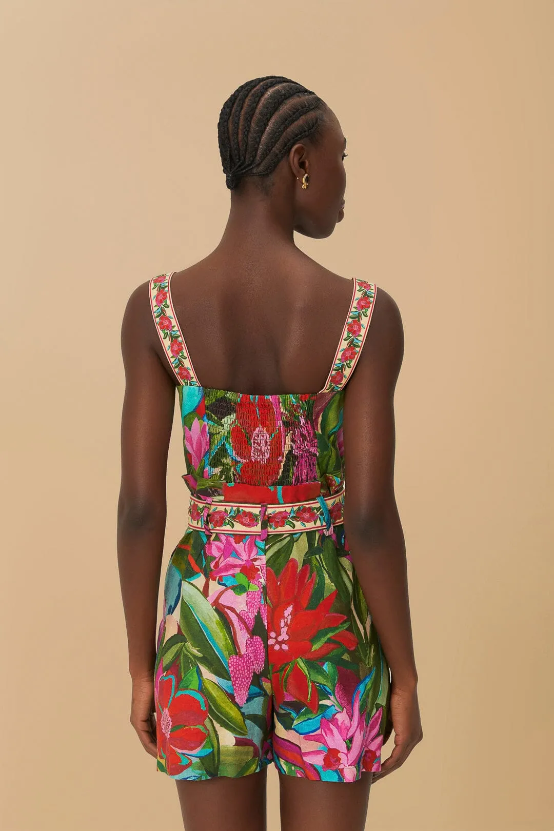 Multicolor Jardin De Reve Romper sold by FARM Rio product image thumbnail 3