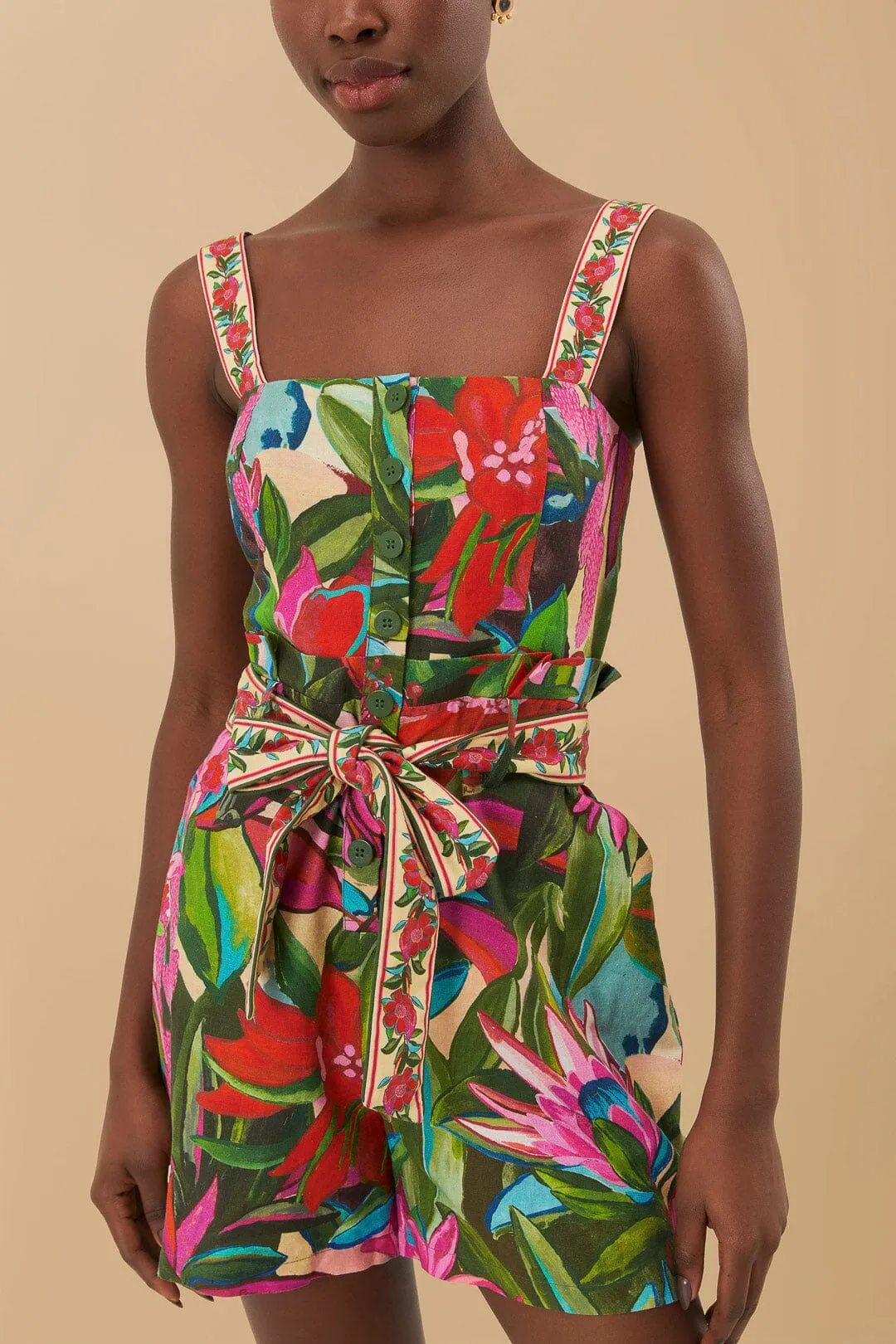 Multicolor Jardin De Reve Romper sold by FARM Rio product image thumbnail 2