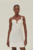 White 3D Flower Bodice Mini Dress sold by FARM Rio