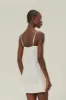 White 3D Flower Bodice Mini Dress sold by FARM Rio