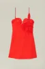 Red 3D Flower Bodice Mini Dress sold by FARM Rio