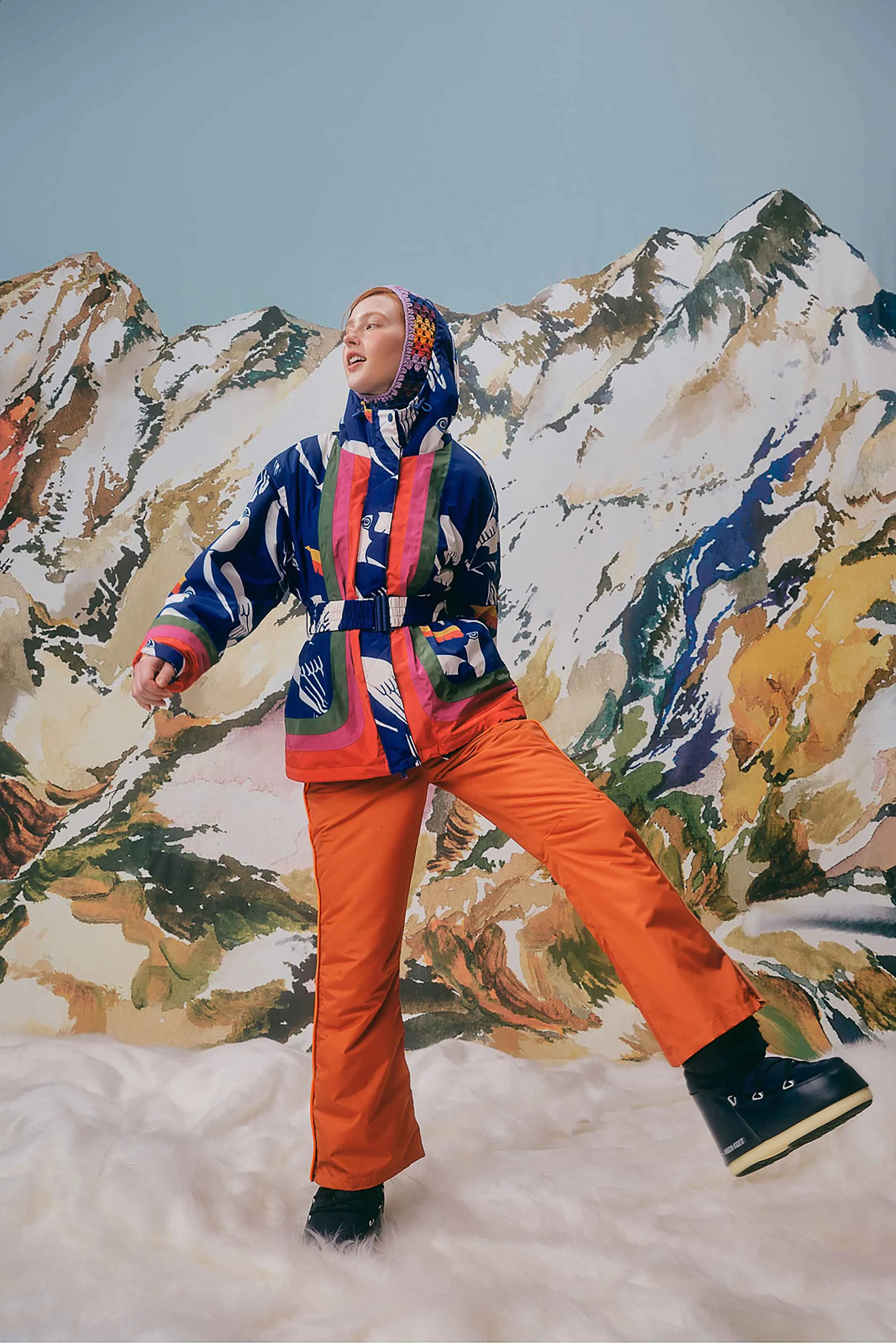 Orange Ski Pants sold by FARM Rio