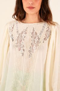 Off White Lace Blouse sold by FARM Rio