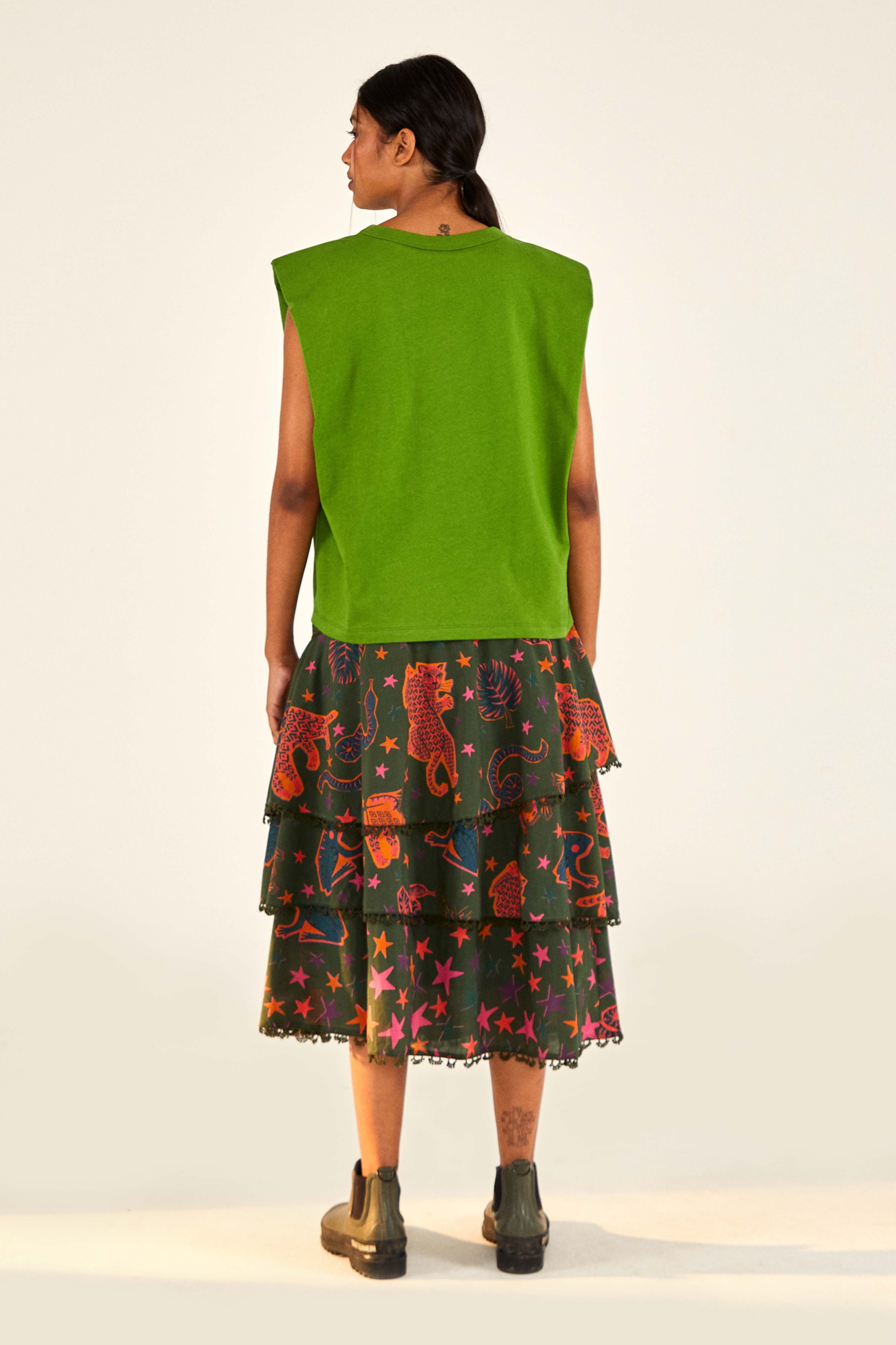 Green Amazonia T-shirt sold by FARM Rio product image thumbnail 4